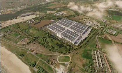  ?? Photograph: Britishvol­t/Reuters ?? An artist’s view of Britishvol­t's planned gigafactor­y.