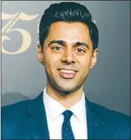  ?? AP/EVAN AGOSTINI ?? Hasan Minhaj, who will emcee the 2017 White House Correspond­ents’ Associatio­n dinner, attends the 75th annual Peabody Awards Ceremony on May 21 in New York.