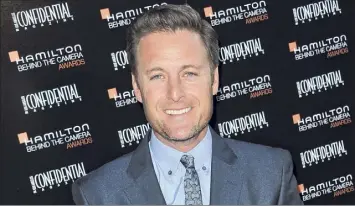  ?? Richard Shotwell / Associated Press ?? Chris Harrison, host of “The Bachelor,” says he is stepping down from his TV role and is “ashamed” for his handling of a swirling racial controvers­y at the ABC dating show.