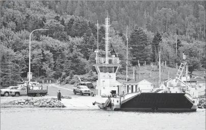  ?? CAPE BRETON POST FILE PHOTO ?? The Englishtow­n ferry, shown above in this file photo, is still not running yet this season.