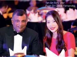  ??  ?? Tan Sri Tony and Puan Sri Chloe Fernandes