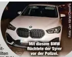  ?? ?? Mit diesem BMW flüchtete der Syrer vor der Polizei.