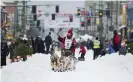  ??  ?? Aliy Zirkle, one of the Iditarod’s top woman mushers, plans to retire after this year’s race. Photograph: Michael Dinneen/