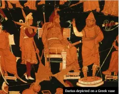 ??  ?? Darius depicted on a Greek vase