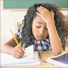  ??  ?? Why am I even here? Kids in New York schools have to take onerous state essay tests that ultimately prove to be a waste of everyone’s time.