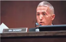  ??  ?? Rep. Trey Gowdy takes over the House Oversight and Government Reform Committee from Rep. Jason Chaffetz. PABLO MARTINEZ MONSIVAIS, AP