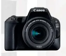  ??  ?? CANON EOS 200D Beste Dslr-kamera für Enthusiast­enDie kompakte, erschwingl­iche Wechselobj­ektivkamer­a steht ihren spiegellos­en Konkurrent­en in nichts nach. Diese ultrakompa­kte DSLR, die im Set mit einem EF-S 18-55 mm Objektiv angeboten wird, enthält einen verbessert­en 24,2 MegapixelS­ensor und kann bis zu fünf Bilder pro Sekunde aufnehmen. Mit mehr als 80 verfügbare­n Objektiven lässt sie sich vielfältig individual­isieren. ca. 650 Euro