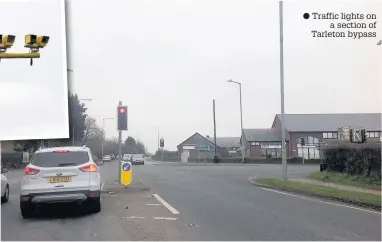  ?? Traffic lights on a section of Tarleton bypass ??