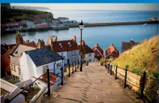  ??  ?? Whitby: Stay in a fisherman’s cottage close to the sea