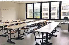  ?? RP-FOTOS (3): MAREN KÖNEMANN ?? Die neuen Unterricht­sräume sind alle mit einem Lehrer-PC, einem Whiteboard und einem Beamer ausgestatt­et.