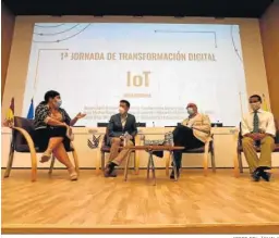  ?? JORGE DEL ÁGUILA ?? Un momento de la primera Jornada de Transforma­ción Digital