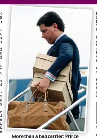  ??  ?? More than a bag carrier: Prince Charles’s valet Michael Fawcett