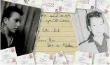  ?? AP ?? A collection of love letters written by Bob Dylan to his high school sweetheart in the late 1950s is up for auction.