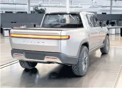  ?? AP ?? Rivian Automotive Inc intends to begin selling its R1T in the autumn of 2020.