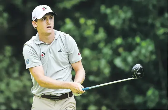  ?? GETTY IMAGES ?? Jared du Toit, shown last summer, hasn’t enjoyed great results so far this year, but feels his game is improving every week. He’s in contention at the ATB Financial Classic.