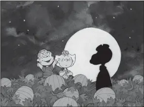  ??  ?? Linus and Sally briefly mistake Snoopy for a legend in It’s The Great Pumpkin, Charlie Brown. The animated special airs at 7 p.m. today on ABC