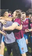  ?? Picture: Kevin Farmer ?? WINNERS: St Albans celebrates after defeating Willowburn in the Toowoomba Football Leagues Premier men's grand final.