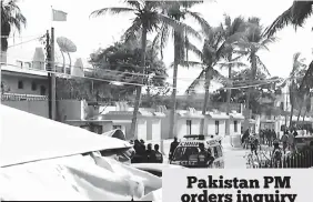  ??  ?? The Chinese Consulate in Karachchi came under attack yestarday (Daily Mail)