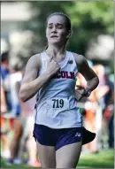  ?? File photo ?? In he first season on the Lincoln cross country team, sophomore Riley Specht won Monday’s race at Chase Farm.