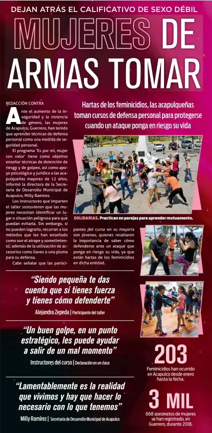  ??  ?? SOLIDARIAS. Practican en parejas para aprender mutuamente.