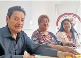  ?? /CORTESÍA ?? Desde hace dos años, Enrique, Elena y Ethel se dedican a la enseñanza de la lengua náhuatl en Tlaxcala