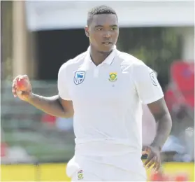 ?? Picture: Gallo Images ?? DIFFERENT. Proteas quick Lungi Ngidi is a fast bowler in his own right and shouldn’t be compared to Kagiso Rabada.