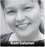  ??  ?? Ram Galunan