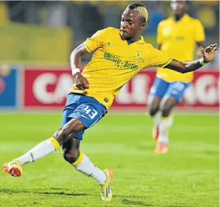  ?? Picture: GALLO IMAGES ?? PONDERING NEXT MOVE: Mamelodi Sundowns midfielder Kuda Mahachi, who spent the last three seasons on loan at Golden Arrows, has been linked with a move to Soweto giants Orlando Pirates once again