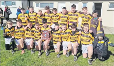  ?? ?? The Lismore U14 county football champions.