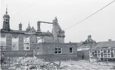  ??  ?? September 1981, demolition was almost complete on Chester Road School.