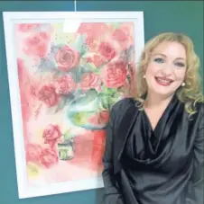  ??  ?? Olena Trofymova, peintre aquarellis­te lézignanai­se.