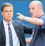  ??  ?? Paul Cook (right) with Scott Parker