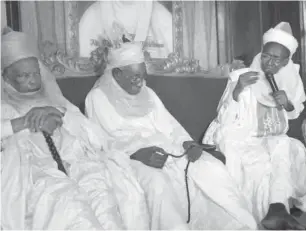  ??  ?? L-R: Sain Katsina, Ahmad Nafuntua, Bebeji, Nuhu Yashe and Kaura, Nuhu Abdulkadir during the meeting