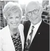  ??  ?? Incoming Heart & Stroke Foundation CEO Adrienne Bakker and chair Doug Clement enjoyed the Washington penthouse’s patio.