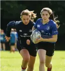  ??  ?? Katie Whelan and Alison Kelly at the Leinster Rugby School of Excellence