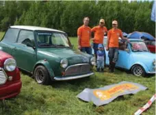  ?? PETER BLEAKNEY FOR THE TORONTO STAR ?? The Linting brothers from the Netherland­s, with 2-year-old Jano, set up camp at the Internatio­nal Mini Meet in Lithuania.