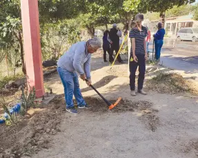  ?? ?? l Ya habían intentado tener su huerto, pero la delincuenc­ia les truncó el proyecto.