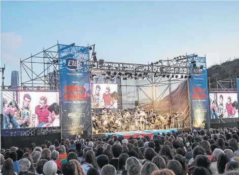  ?? FOTO: ?? RREl año pasado la orquesta presentó el musical West Side Story ante 4.500 personas.