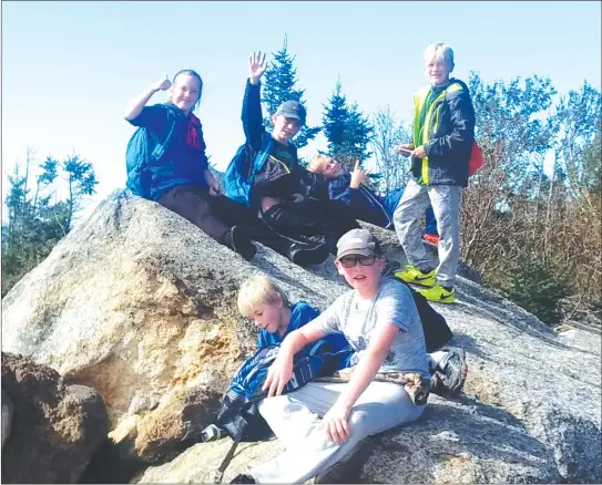  ?? COURTESY ?? The students at Cookshire Elementary enjoyed a hike up Mont Mégantic, which will lead to nature writing, science projects and art activities.