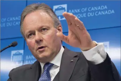  ?? ADRIAN WYLD, THE CANADIAN PRESS ?? Bank of Canada governor Stephen Poloz says uncertaint­ies over NAFTA talks are a "big cloud" over its economic forecast.