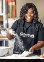  ??  ?? TOP and ABOVE: Liziwe initially worked for an advertisin­g agency but decided to follow her heart and pursue a career as a chef. BELOW: Liziwe also runs cooking classes at her restaurant, Dinner at Matloha’s.