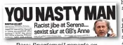  ??  ?? Row: Sportsmail reports on the Fed Cup scandal in April