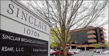  ?? KENNETH K. LAM / BALTIMORE SUN ?? The FCC order on July 18 asked whether Sinclair was in fact the hidden buyer in a proposal to sell Chicago’s WGN-TV to a Maryland automobile executive with no prior broadcast experience and ties to Sinclair management.