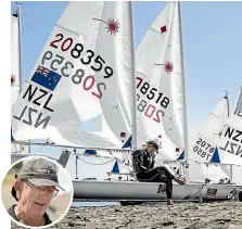  ??  ?? Courtney Reynolds-Smith from Murrays Bay Sailing Club, Auckland, studies her race notes. Inset: Nick Page.