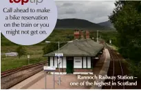  ??  ?? Rannoch Railway Station – one of the highest in Scotland