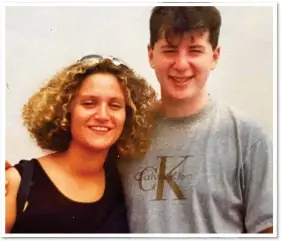  ?? ?? GETTING HELP: Dr Ellie and her then boyfriend Adam – who is now her husband – in New York in 1996. He helped diagnose her anxiety