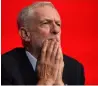  ?? AFP ?? Jeremy Corbyn listens to speeches on the third day of the Labour party conference in Liverpool on Tuesday. —