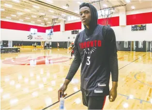  ?? ERNEST DOROSZUK ?? Last season was largely a lost one for the Raptors’ OG Anunoby, who first suffered from the death of his father and then had appendicit­is. The team will be expecting a greater contributi­on from him this year.