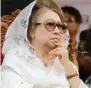  ?? - Reuters file photo ?? IN TROUBLE: Former Bangladesh prime minister Khaleda Zia is also being tried in two other graft cases involving two charities named after her husband and BNP’s founder Ziaur Rahman.