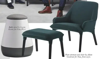  ??  ?? Bublo stool by Gavin Harris for Nau, POA.